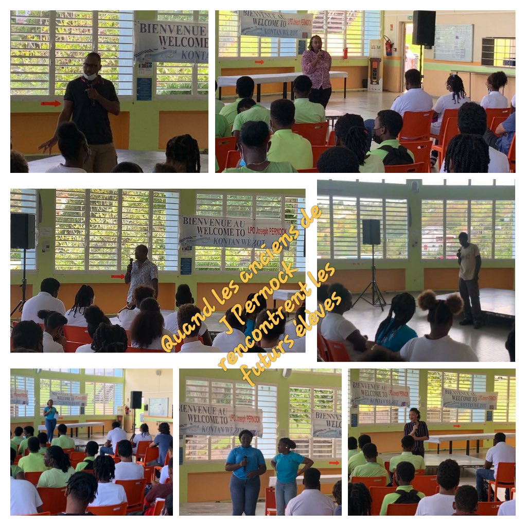 La journée des cordées s’est poursuivie en échanges et témoignages entre les anciens, actuels et futurs du #lpojpernock Merci aux anciens pour le partage de leur parcours professionnel et à Émeline de la TSTMG pour son vibrant slam🔥👏🏽