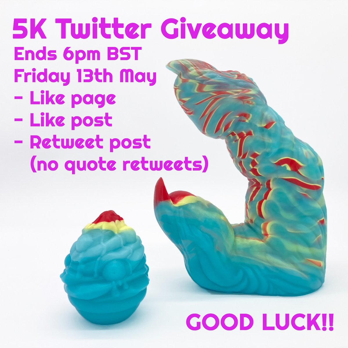 tentickletoys's tweet photo. The overdue 5k Follower Giveaway is here, and it's Happy Hour for the next week! Up for grabs is the new medium size Wölfing in soft (OO30), poured in refreshing Blue Hawaiian colours PLUS a bonus matching Eye Scream egg! Like the page, like the post and retweet to enter https://t.co/P7DC7EEwIJ