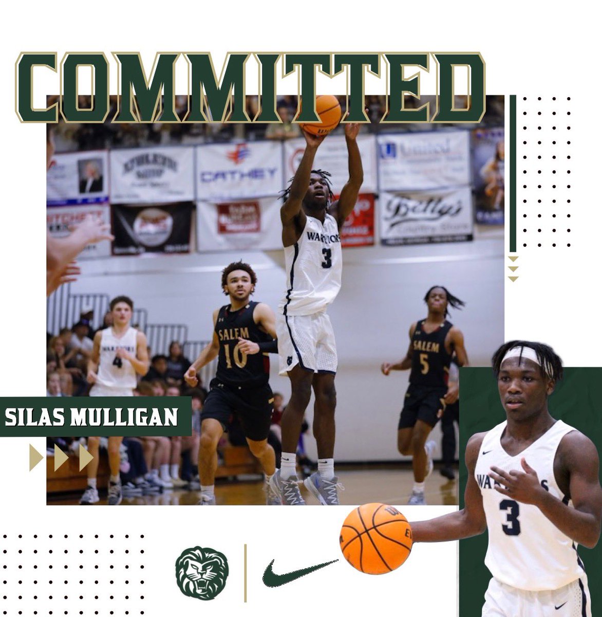 SilasKobe6's tweet photo. After praying &amp; long discussions with my parents &amp; coaches I have decided to commit to  @Lions_MBB I want to thank @WCVarsityBoys @CoachRBailey  @whitecounty_hs @CoachSamAllen @180SportsP for helping me become a better player. I can’t wait to get @Lions_MBB better! #OneRoar🦁 https://t.co/VcT5V3sVsT