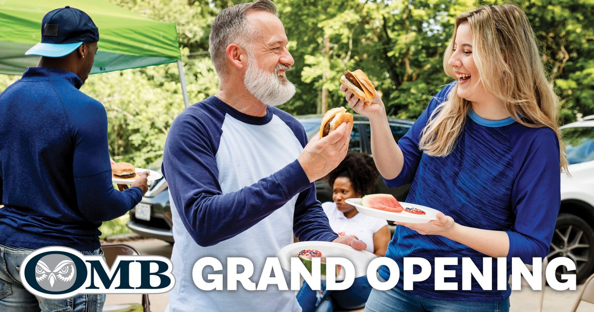 OMBbank's tweet photo. 🎉 Grand Opening & Open House 🎉
Come join us at our new Buffalo location for burgers, friendly smiles and good times. May 12th from 11am - 1pm. #OldMoBank #CommunityBanking #BuffaloMo https://t.co/bU45IpA5PQ