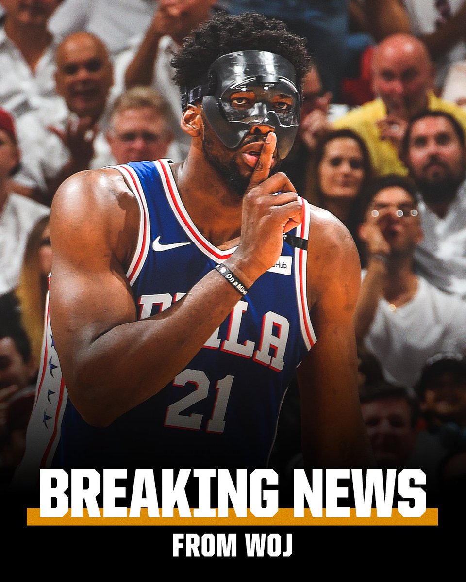 Joel Embiid will return for Game 3 vs. Miami tonight, sources tell <a href="/wojespn/">Adrian Wojnarowski</a>.