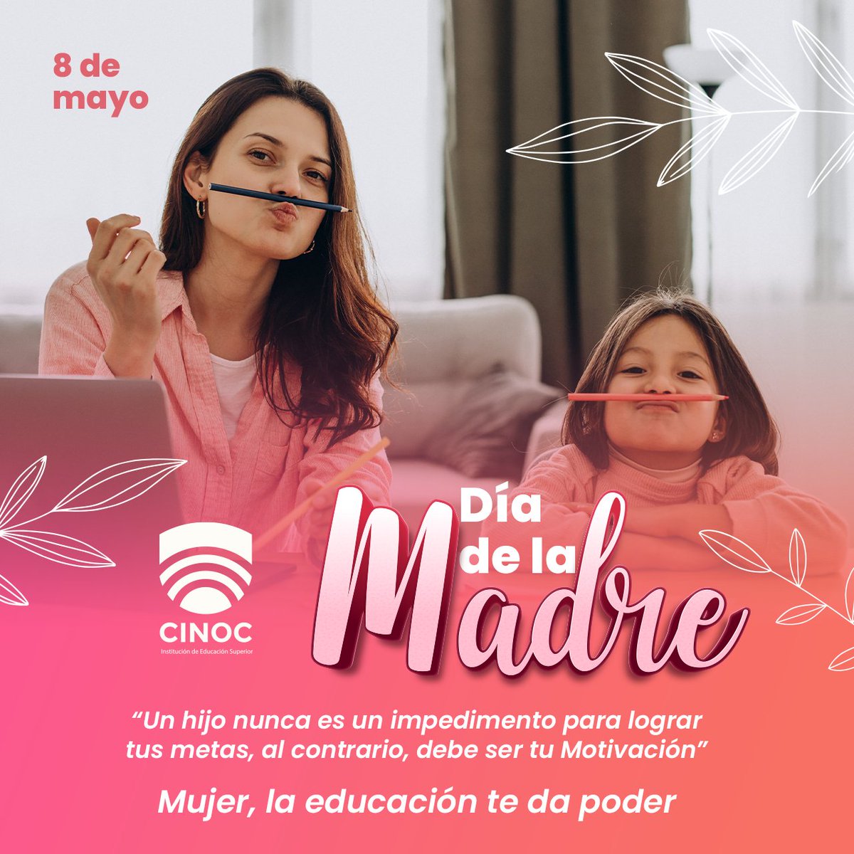IES_CINOC's tweet photo. ¡Feliz Día de la Madre les desea la #IESCINOC! 👩👧👦🧡 https://t.co/nExJcS4Nph