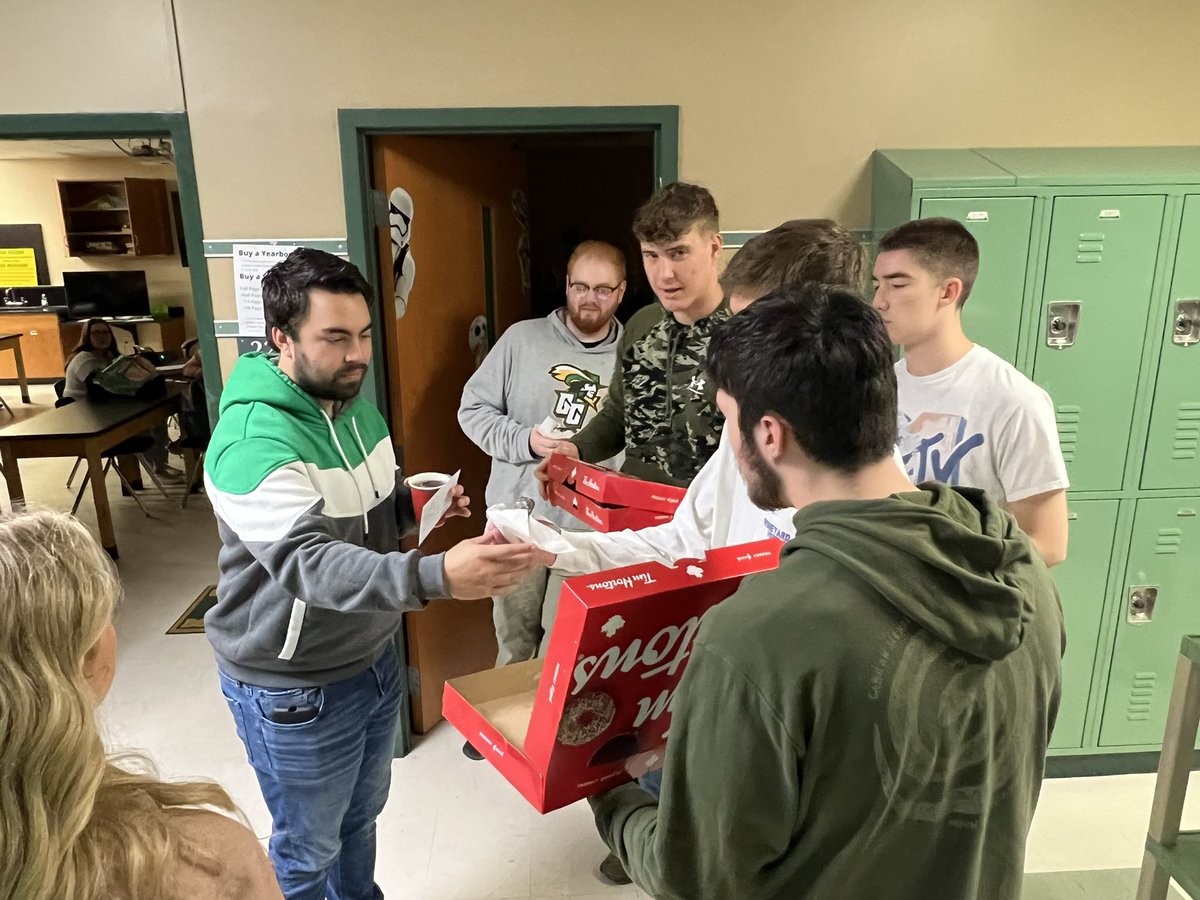 Made some very special deliveries to our GCHS staff this morning to show them how much we appreciate them during their special week! #TeacherAppreciationWeek #GCAllForOne
