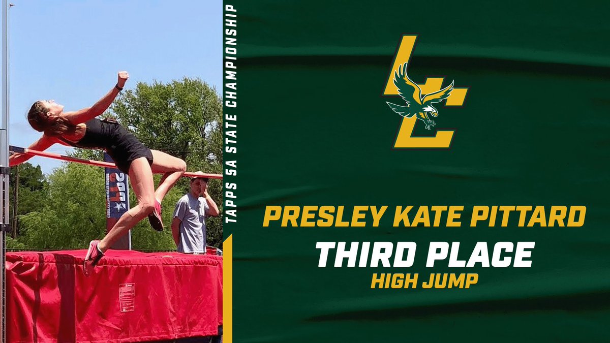 Congratulations to Presley Kate Pittard on earning the Bronze Medal 🥉 in the TAPPS 5A State Championship Track Meet!!