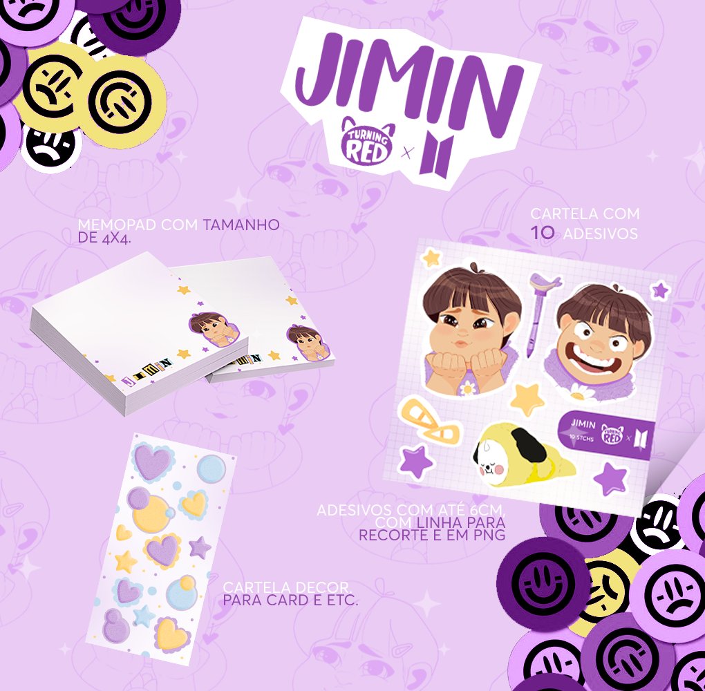 _airplanedesign's tweet image. PRONTA ENTREGA.💜
#JIMIN

Folha Decor ad.:R$7,00
Tamanho: metade A6
Aviso: vendo apenas o design!
Mini memopad= R$5,00 
Cartelinha, A6, 10 adesivos: R$18,00

💵 formas de pagamento via:
Transferencia, Pix e etc.

Combo no valor de R$30,00.
