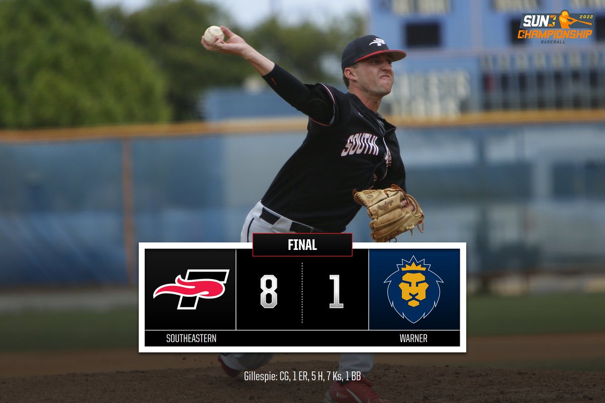 SEUFireBaseball's tweet photo. FINAL

The Fire move to 2-0 in the tournament and are back on the field tomorrow at 11 a.m. against St. Thomas or Keiser.

#FuelTheFire🔥 https://t.co/RwEWDWcCYE