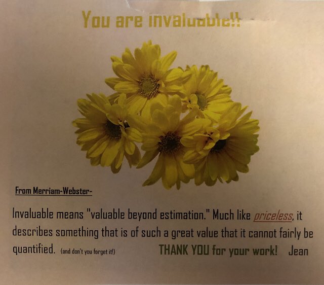 MeghanTeeter's tweet photo. Today wraps up my 13th “Teacher Appreciation Week”!
I am left feeling so lucky to have the best Primary Administration Team and Director of Student Intervention. 
Thank you for making me feel appreciated and seen ❤️
#iaminvaluable 
#iamappreciated https://t.co/j4rVjUuAKG