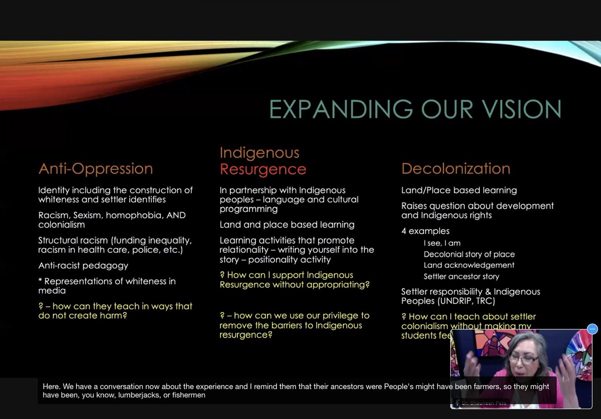 #STAConvention2022 #sd36learn So Powerful and Meaningful! Thank you Shauneen Pete for sharing your knowledge. I see/I am activity is now in my planning for next week. Grade 5s do their own land acknowledgments and this is a great extension to go deeper.