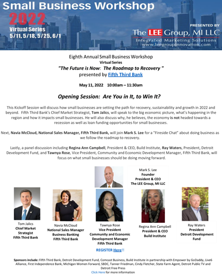 NamicDetroit's tweet image. Join us for the Small Business Workshop!!! #FifthThirdBank #AreyouinittoWINIT #NAMiC