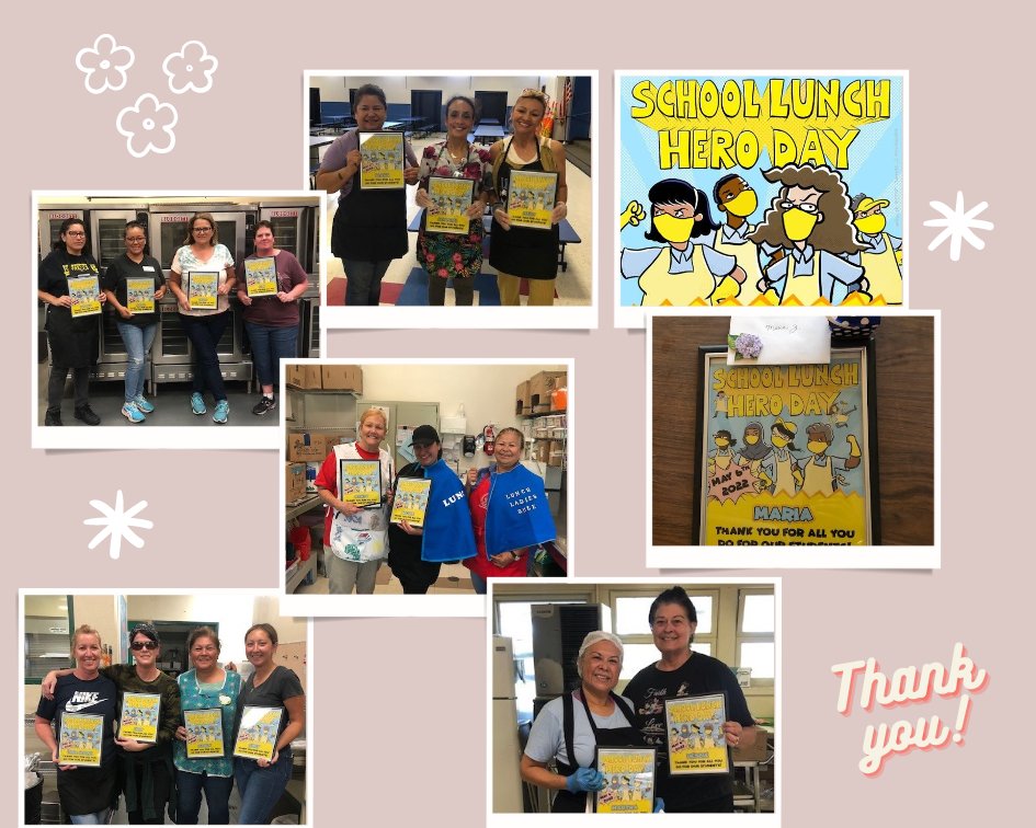 Incredible School Lunch Hero's of BUSD! Thank you to our awesome #SchoolLunchHeroes <a href="/BUSD4kids/">Bonita Unified School District</a> <a href="/BonitaUSD/">Bonita USD</a> <a href="/CSEAChapter21/">CSEA Chapter21</a>
