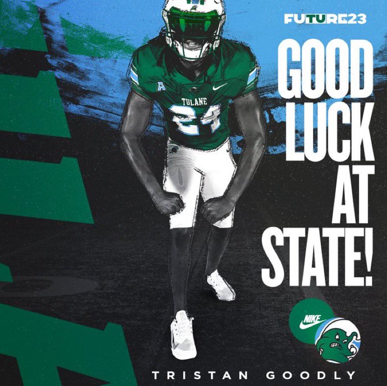 tgoodly6's tweet photo. Thanks @GreenWaveFB for the love 🌊💚 #RollWave @wesley_fritz @Coach_Nagle @westlakeramfb https://t.co/1HhBNxb4G0