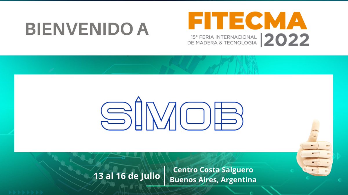 FITECMA's tweet photo. #FITECMA2022 trae a las principales marcas para la digitalización de la industria de la madera 🤝Bienvenida #Simob 🗓️Agende su vista del 13 al 16 de julio @CCostaSalguero +INFO https://t.co/4pD4wzn338 https://t.co/FtTL3lsnDB