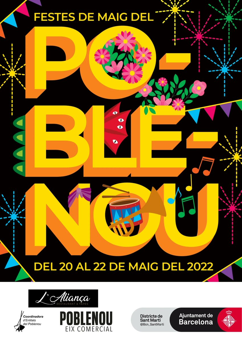 femmaig's tweet photo. Ja tenim guanyadora del cartell de les Festes de Maig 2022!! 

Enhorabona @annafontrubio !!!! 

#FestesMaig2022 #Poblenou #Cartellguanyador https://t.co/RN8irigcmR