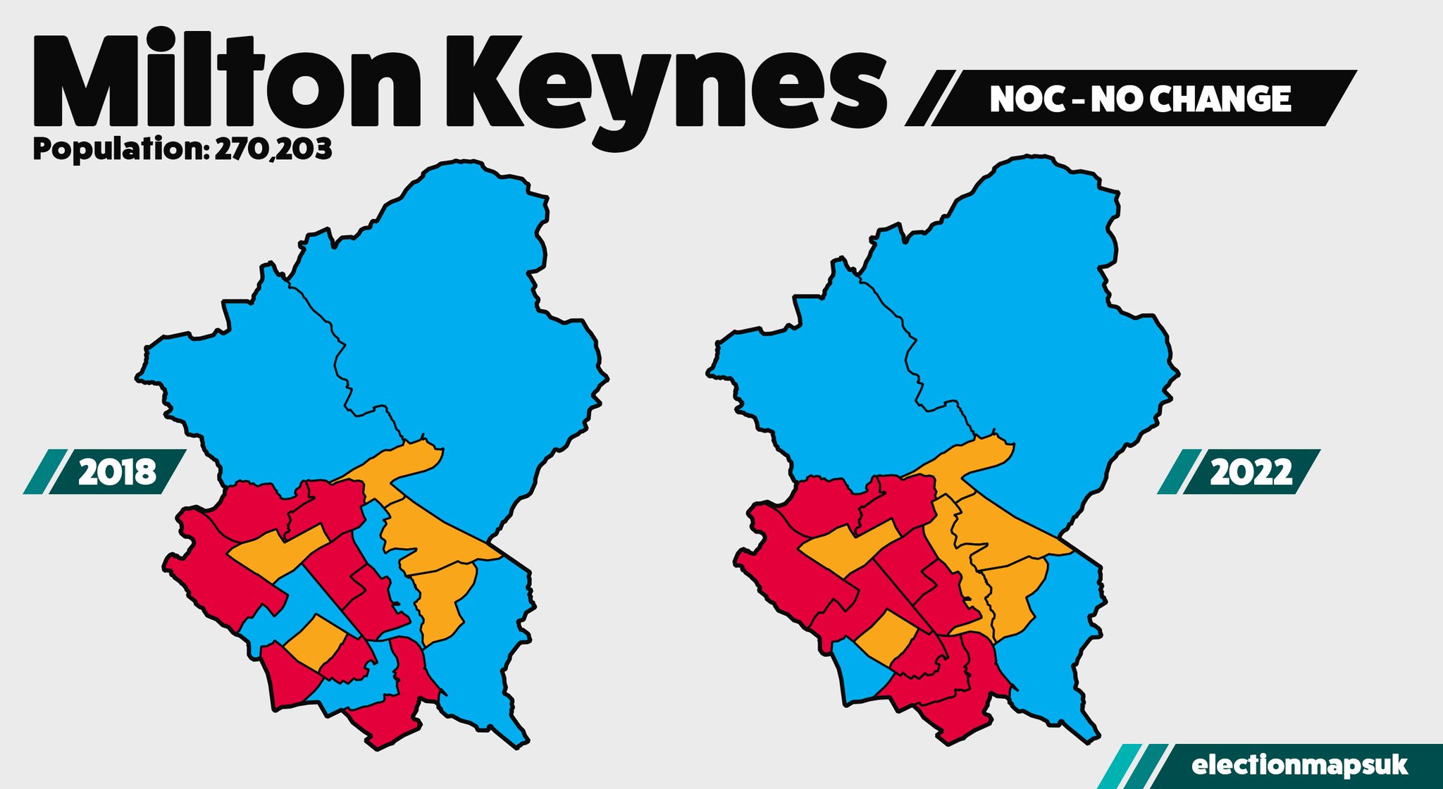 Election Maps UK on Twitter "Milton Keynes Result LE2022 LAB 9 (+1