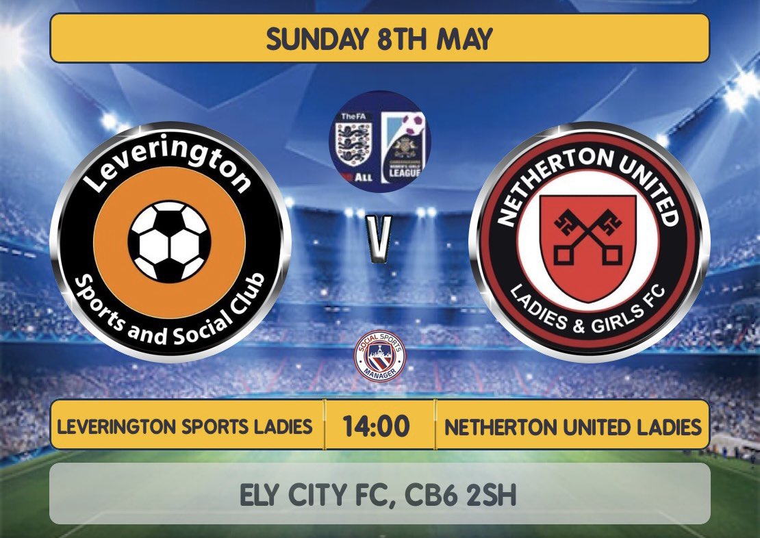 Ladieslev's tweet photo. 🏆🏆🏆LEAGUE CUP FINAL🏆🏆🏆
📆 - Sunday 8th May
🕑 - 14:00 KO
📍- Ely City FC, CB6 2SH
🆚 - @Nethertonfemale 
Just us on Sunday for our first cup final game in two seasons!⚽️🧡🖤💚
#UpTheLevy https://t.co/g6ubjOsm7o