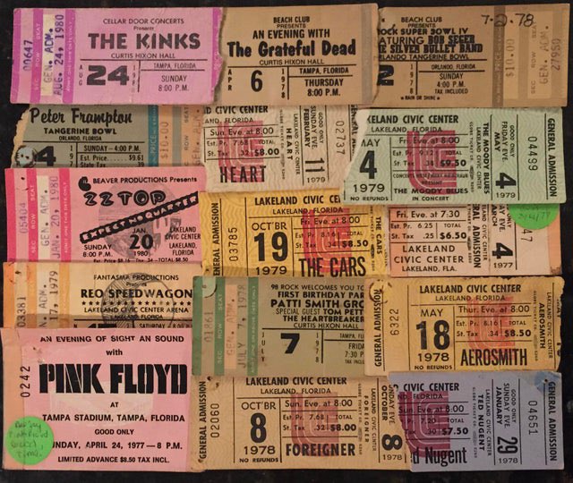 Do you keep your old gig tickets? Show us what you got! 

What’s the oldest you have? Did you get the band or artist to sign one? We need to know!