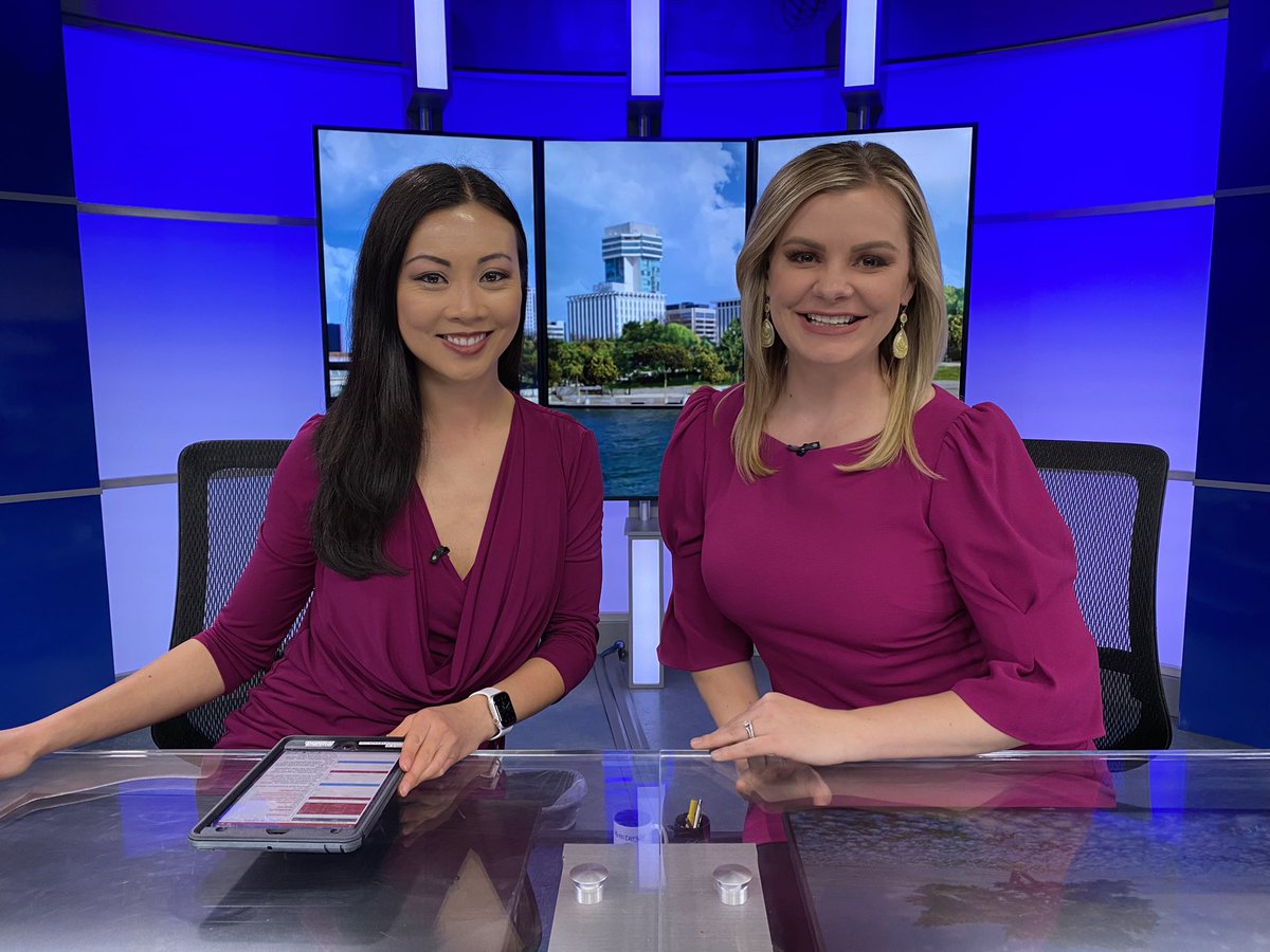 LilyWuKansas's tweet photo. FRI-YAY 💕 Cassie texted me this morning saying she’s wearing raspberry. So, we matched with raspberry dresses, black tights and boots. Love my #kwch12 teammates!
Happy Mother’s Day weekend to the #team12 moms: @KWCHCassie, @KWCHFelicia & @KWCHNatalie.
#WheresWu #4you https://t.co/5AnmLVN8uP