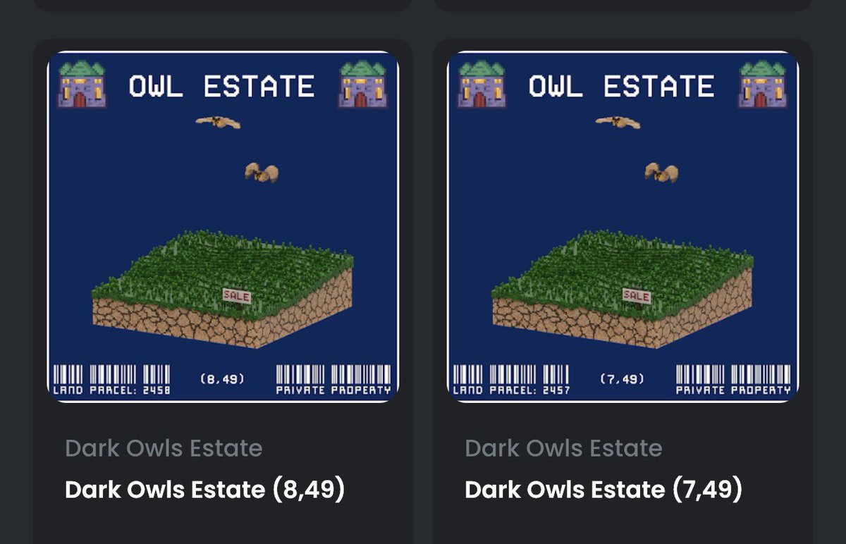 + @DarkowlsNFT LAND MINT, LIVE NOW !!! LFG 🔥🔥🔥🔥🔥