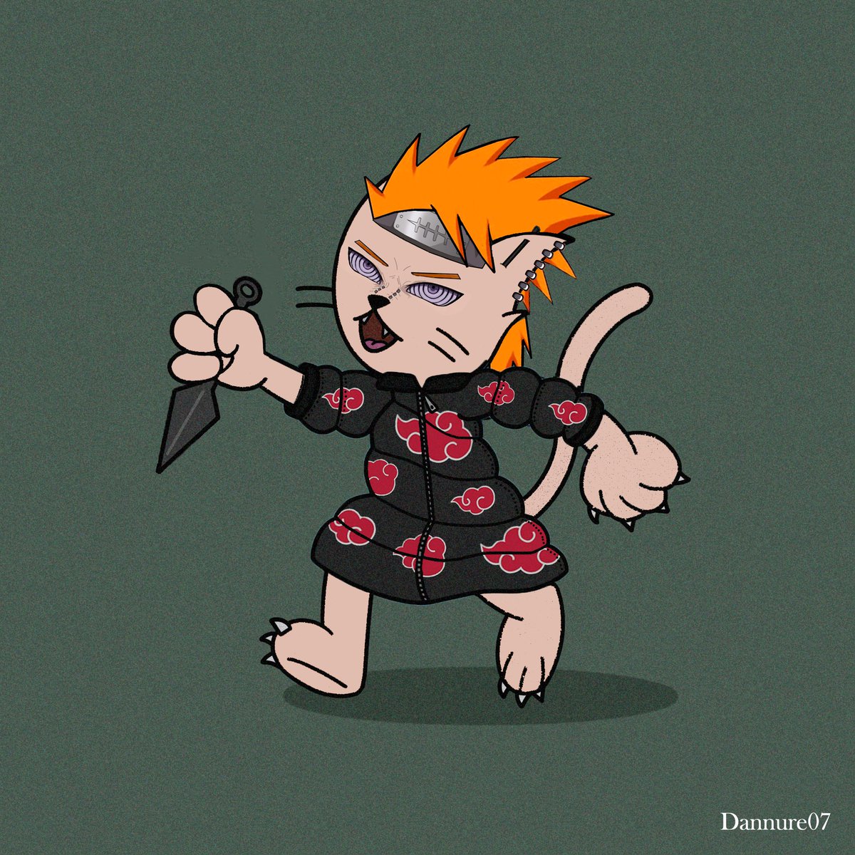 Dannure07's tweet photo. It was so much fun turning my friend into my favourite character from Naruto, Feline Pain Akatzuki!🐱
What do you think?
#FiendzArt 
#FIENDZTAKEOVER @FelineFiendz https://t.co/TBLKtNPOpN