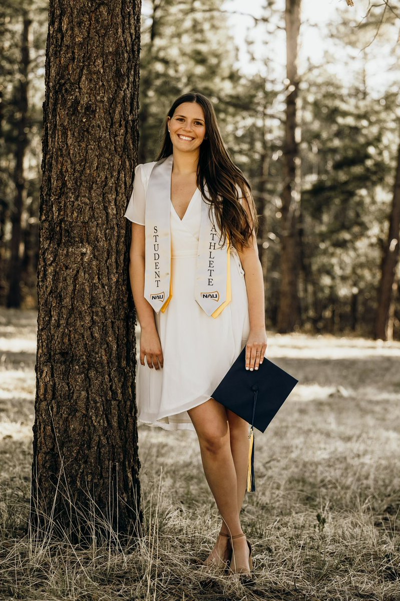 NAUVolleyball's tweet photo. It’s a big weekend for our 𝗴𝗿𝗮𝗱𝘂𝗮𝘁𝗲𝘀 🎓 They leave as Big Sky Champions and exceptional people. We couldn’t be more proud of @ryanndavis5, @MorganGappmayer and @aubreabandfield! 💙💛

#NAUStrong ⚒🌲💪 #NAUGrad https://t.co/YV2inSLyVl