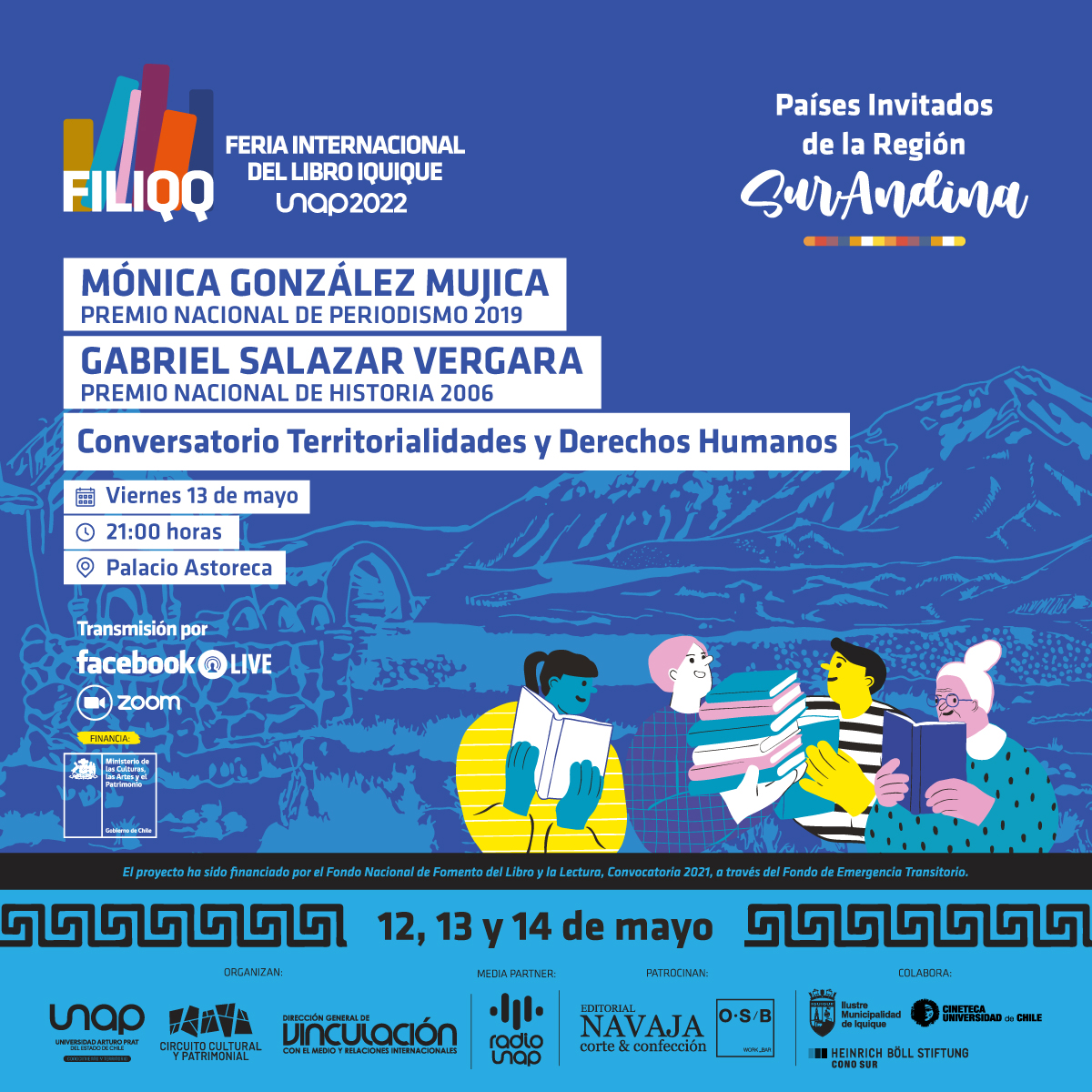 unapcl's tweet photo. 📰 Premio Mundial Unesco-Guillermo Cano de la Libertad de Prensa.
🎙️ Premio Nacional de Periodismo 2019
👩🏼💻Ex directora de CIPER (2007-2019).
👉🏻Mónica González es en definitiva:
¡Una imperdible en nuestra FILIQQ-UNAP 2022! 😌
#Iquique #cultura #libros #feriaDelLibro #unapinos https://t.co/0AOeszQeGI