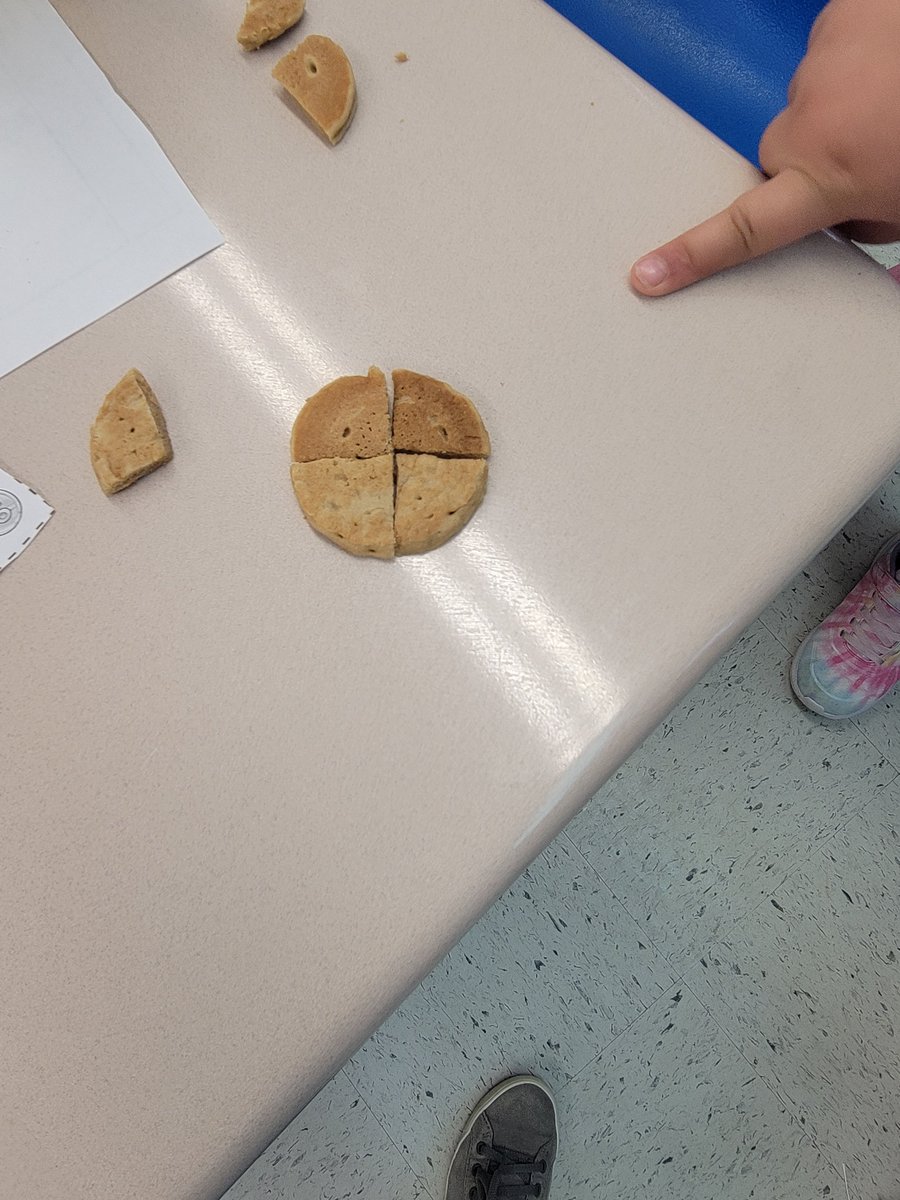 JuliaReichel3's tweet photo. First graders quickly discovered during breakfast this week that pancakes can easily be split into halves and fourths! https://t.co/QaiJGwJUUf