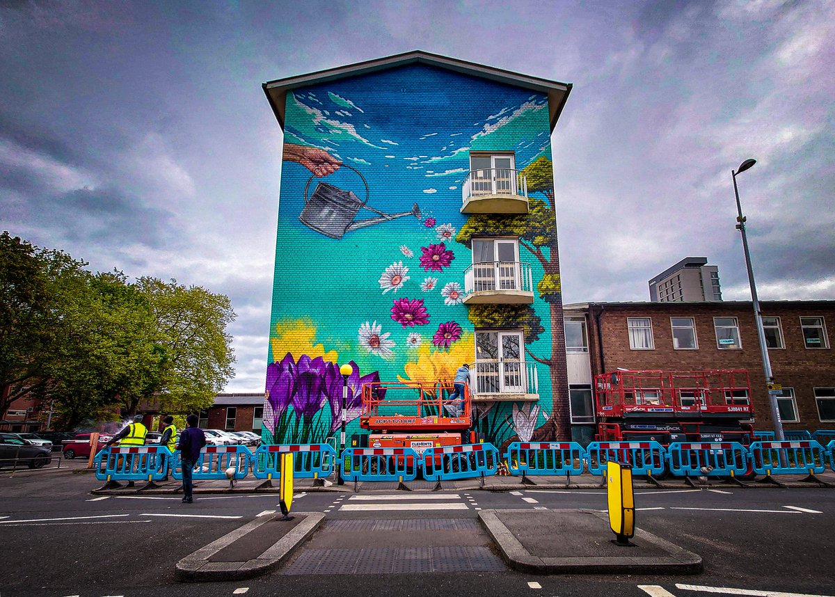 The next <a href="/StreetArtStrat/">streetartstrategy</a> mural on <a href="/CoventryPolice/">Coventry Police</a> station! <a href="/CovCityCentre/">Coventry City Centre</a> <a href="/Coventry2021/">Coventry UK City of Culture 2021</a>