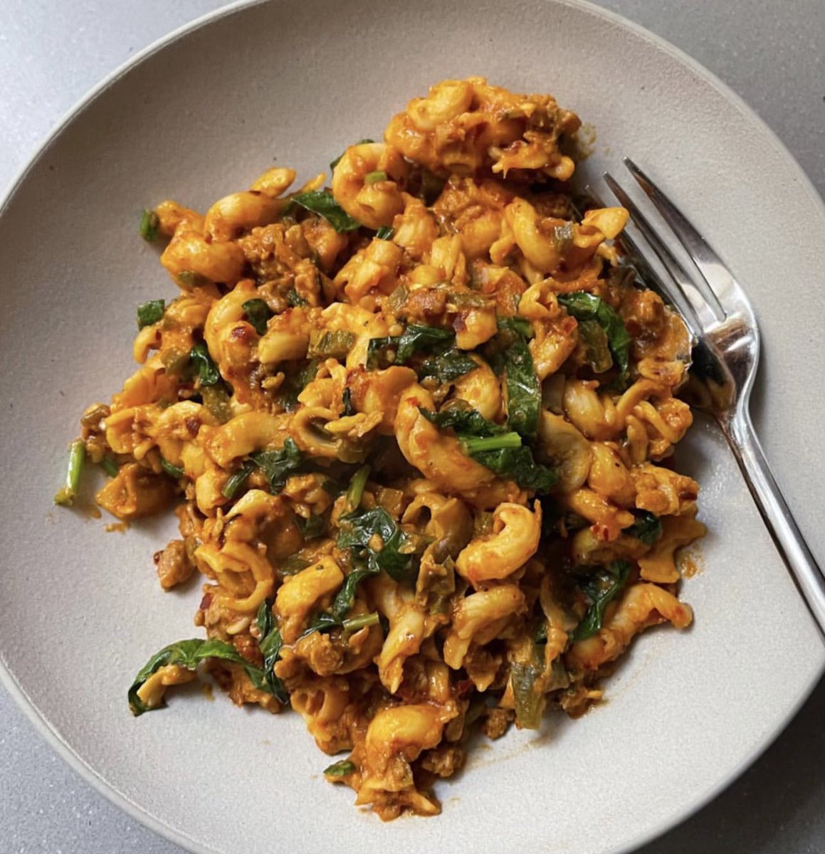 😍 @HithaPalepu made a classic Hitha Pasta with cavatappi + #AddaVeggie + Mushrooms 🍄