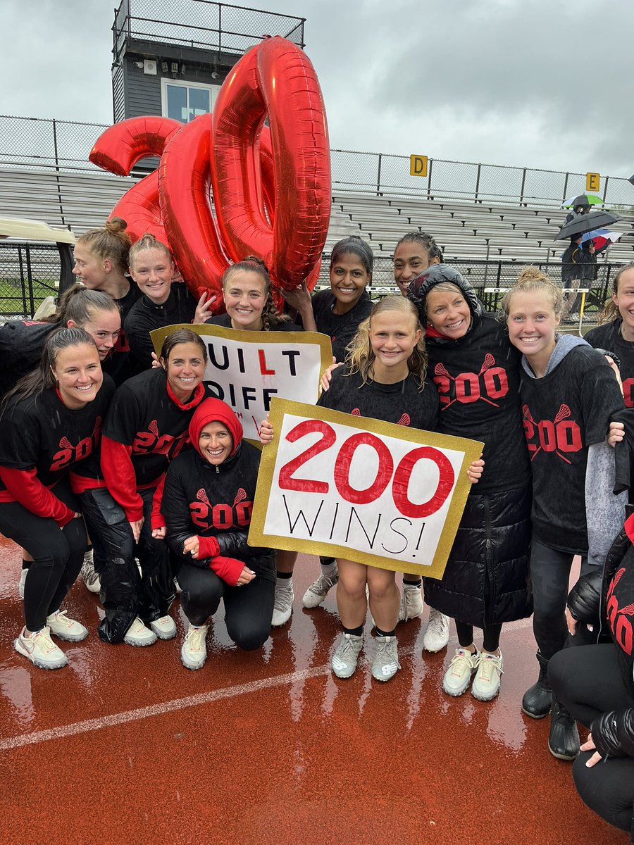 Congratulations to Lenape Girls Lacrosse Coach McCarthy on her 200th career win!
