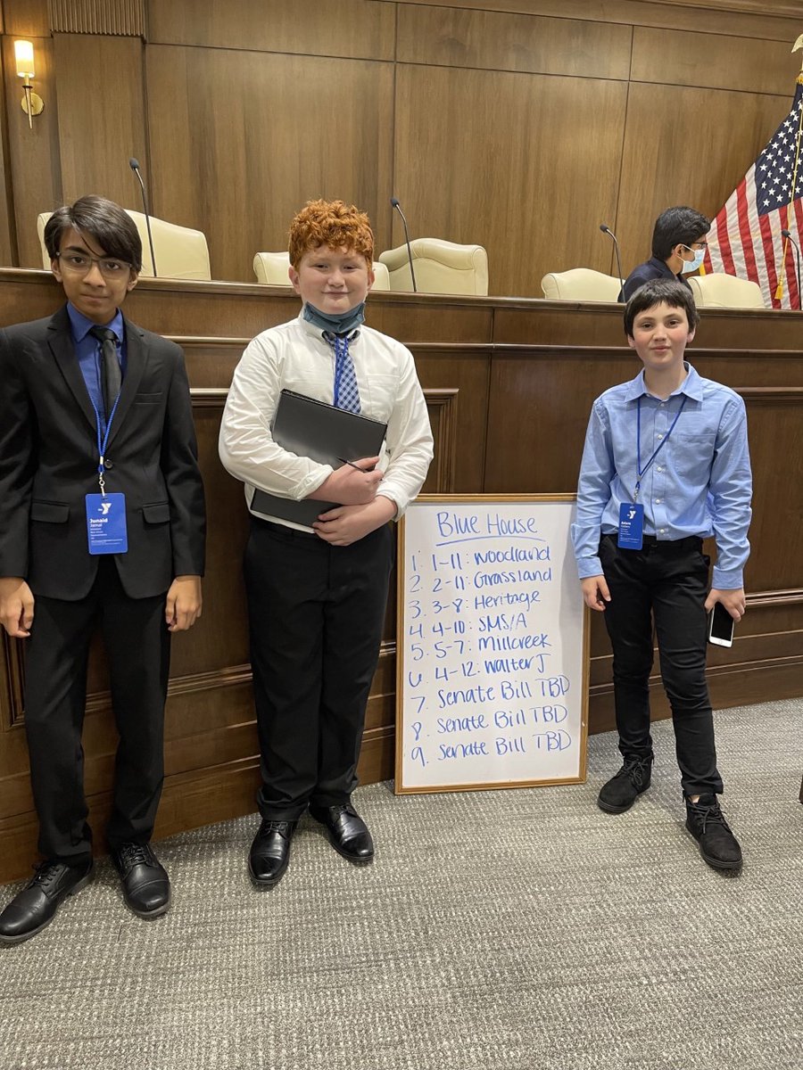 wcsGMS's tweet photo. ๐จ๐จ๐จ BREAKING: These GMS students went to the State Capitol today to write bills to be passed by the House AND the Senate. Their group was awarded outstanding bill, and one was awarded outstanding statesperson. So proud of these Generals ๐๐ค #futurelawmakers #GeneralsLEAD https://t.co/svoo8ZeqGf