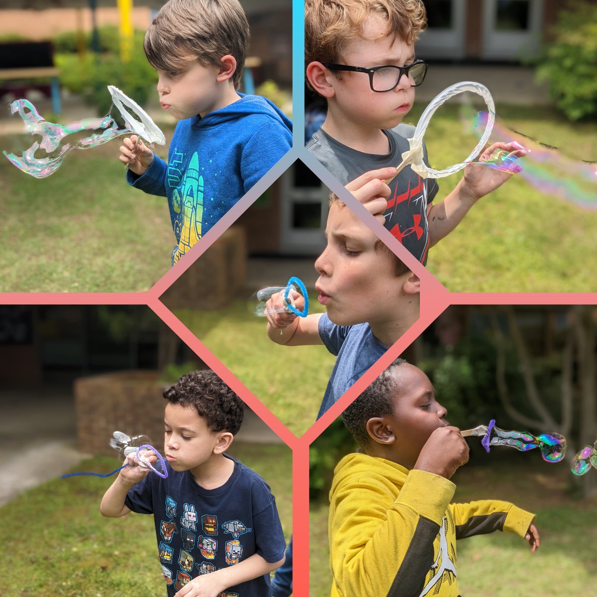 Mrs_KWomack's tweet photo. This is what happens when #STEMfriday meets #ABCyalater 

Can you engineer a bubble wand using only 3 materials? These boys sure can. 

#25daysleft @BrentwoodMESE https://t.co/1yHiLwPThT