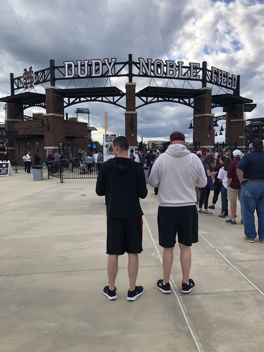 Not sure, but I think they are checking off a box on their sports bucket list.
✔️watch a game at Dudy Noble Field <a href="/Soni42/">Brian Tonsoni</a> <a href="/B_RENT05/">Brent Tonsoni</a>