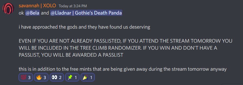 LadyMorningDove's tweet photo. 🤫 Shhh I screenshotted this from the Discord! 🤫
So there will be a stream on Twitch tomorrow @ 7 am PST with the Artist Maurice!
https://t.co/H6MgfSNbLD

#NOTAFreeMint #Gothies #Doxxed #Giveaway #NFTGiveaway #NFT #NFTCommunity #sleep2earn 
@TheGothies https://t.co/9me6aPnwUA