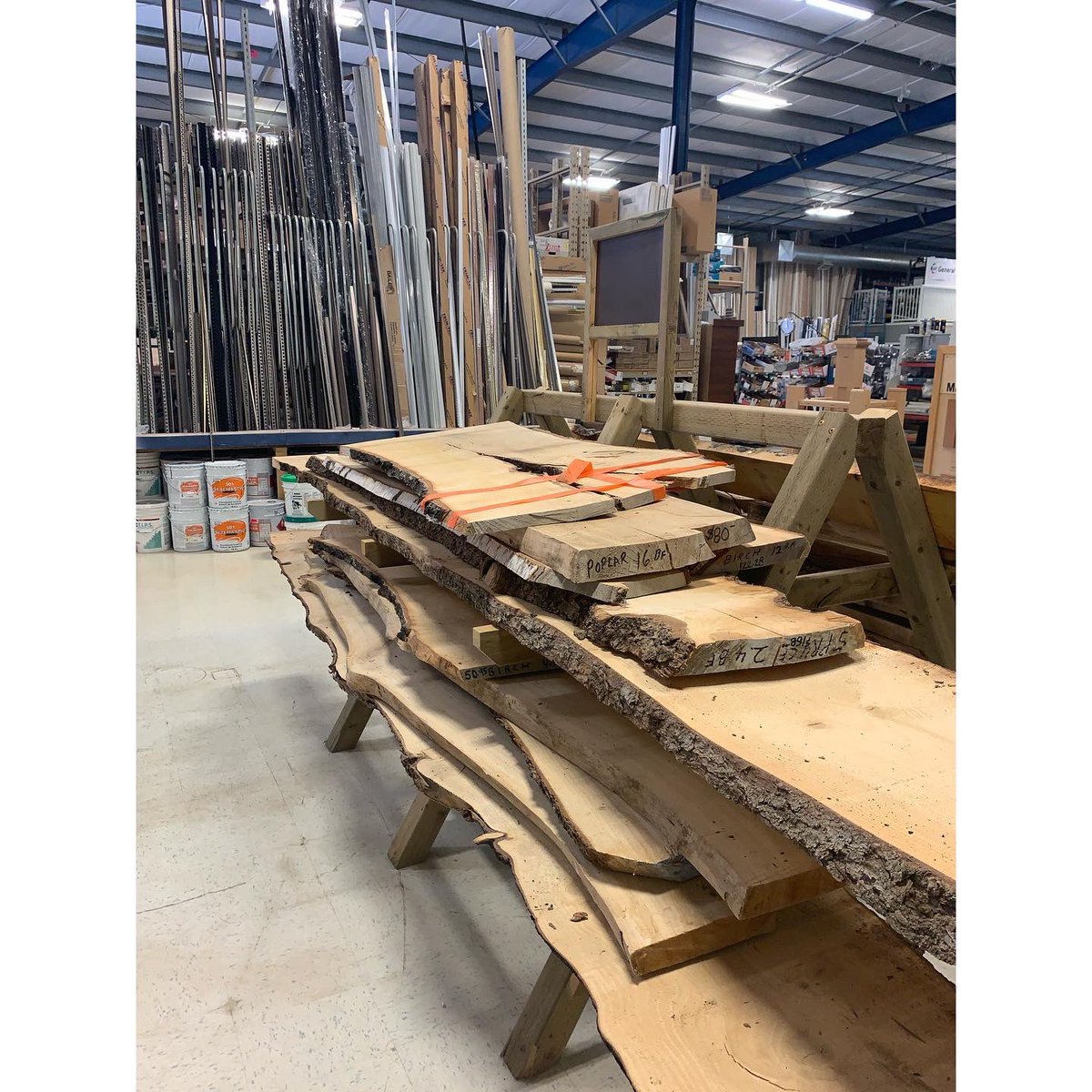 We currently have lots of Live Edge Wood in-stock! The possibilities are endless! Stop by and see our Sales Team for more information!🧰🛠#diy #shoplocal #liveedgewood #cityofbrooks #springprojects