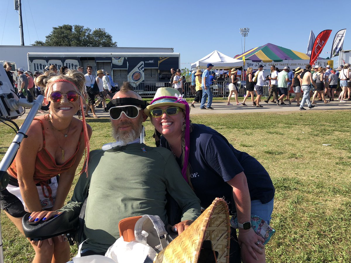 TulaneKat1's tweet photo. No @jazzfest is complete without running into the #GOAT! @SteveGleason @NoWhiteFlags504 #neverpunt #nowhiteflags #HBDtome @Jazznheritage @Saints https://t.co/HV2AgEpZK5