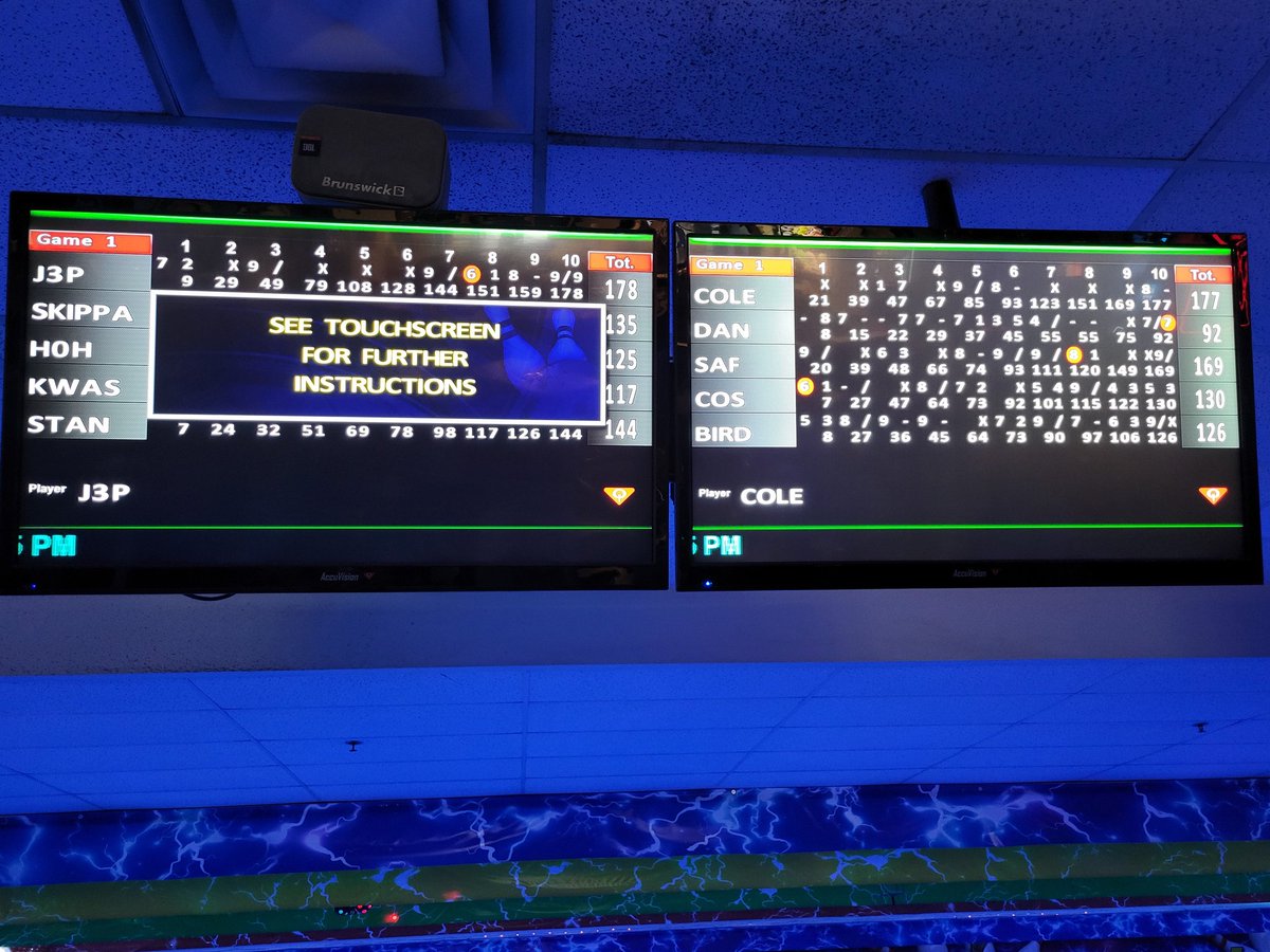 LWEastBaseball's tweet photo. After practice at @DBAT_Mokena we hit up the lanes for a little competition. 

@ZachKwasny @hoh_jack @jpeterson2219 @AlexStanwich and @coachebrauer28 brought home the Championship 699-694 over Team @jaden_cole2 @giusto_daniel @Jack_Cosich @ConnorB23 and @josh_safarik https://t.co/bYmjf06fvN