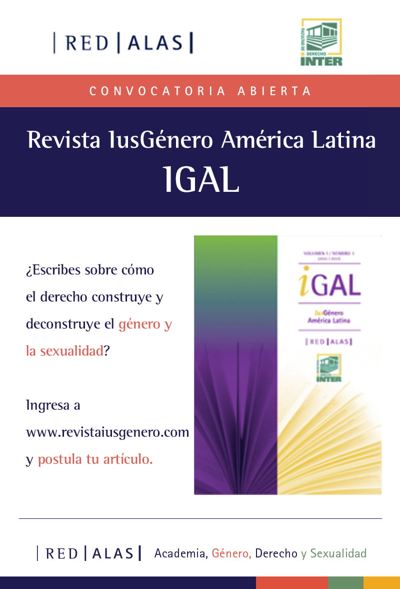 📣 ¡OPORTUNIDAD! 
IusGénero América Latina (IGAL) es una revista jurídica editada y financiada por la <a href="/redalasgenero/">Red ALAS</a> y la <a href="/interpuertorico/">Inter Puerto Rico</a>.

[Sigue 👇]