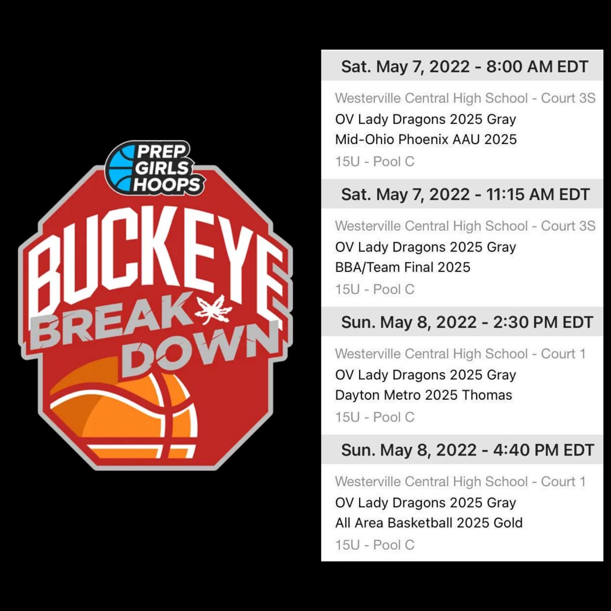 jmosley2025's tweet photo. Looking forward to playing this weekend in the #BuckeyeBreakdown in Columbus, OH @PGHCircuit 
#OVLadyDragons2025 (Gray) 🔥 https://t.co/M3qgvwdofB