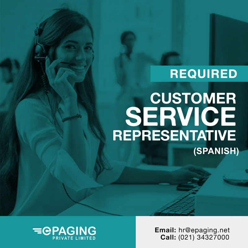 epaging's tweet photo. We Are Hiring | Customer Service Representative (SPANISH)

Call Now: (021) 34327000

#Customer #Representative #workexperience #InternationalClients #Karachi #USABased #Epaging #services #ServicesRepresentative #customerservice #customerservicejobs #spanish #spanishlanguage https://t.co/vE2QuKKeTB