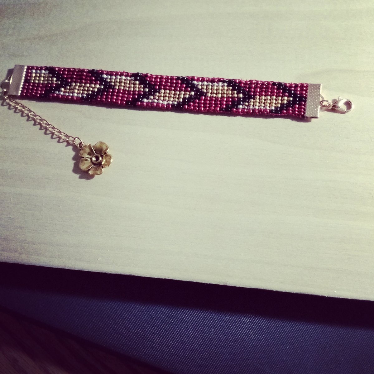 KayFisher2's tweet photo. Beading loom bracelet https://t.co/JT3KDxiUVo
