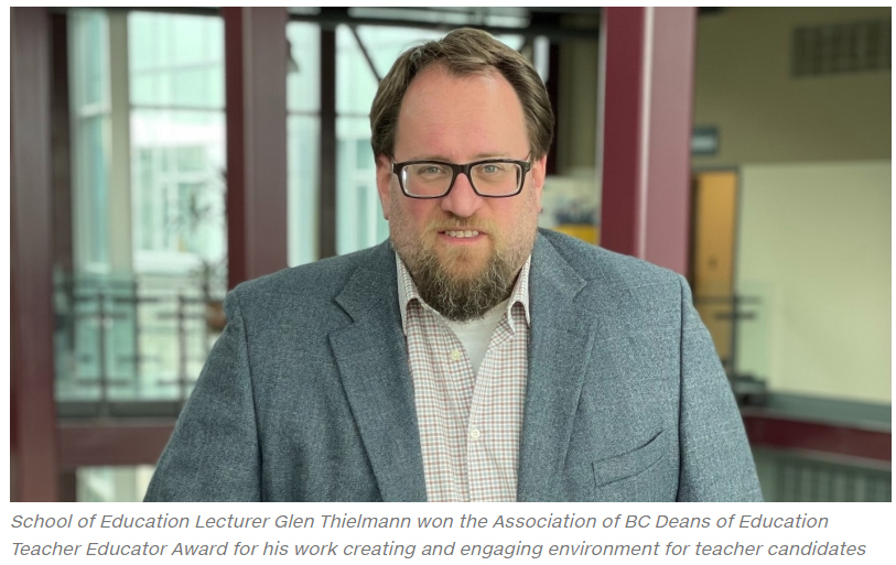 SD57PG's tweet photo. Congrats to SD57's own Glen Thielmann for winning (another!) award. Thanks to UNBC for taking such good care of him for us😆...and the great story. https://t.co/aG6cVL0HUq https://t.co/w8Muzg6BQC