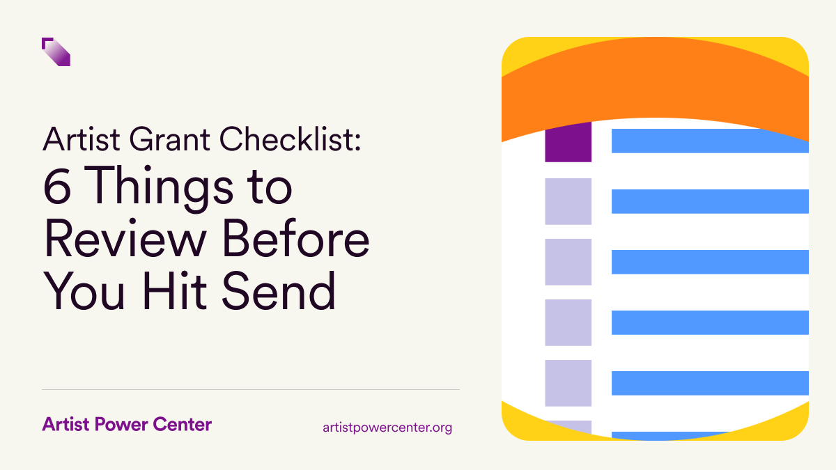 artistpowerybca's tweet photo. Today's the day. You're ready to submit your grant application, and you take a deep breath. It's time to share your work with the world. Here’s what you need to do before you hit send. → https://t.co/Mql8ADoxDC
#ArtistPowerCenter #ArtistGrants #ArtistResources https://t.co/KBvZMo3hal