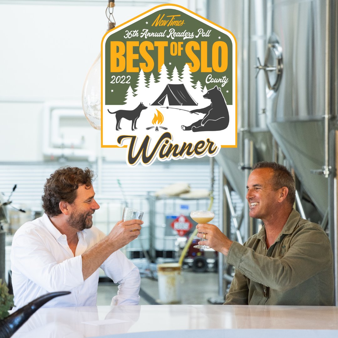 slobrew's tweet photo. We are so honored and humbled to announce that we won FOUR "Best of SLO" awards from @newtimesslo ! ✨

We couldn't claim this without the support from all of our wonderful staff and our loyal customers. Thank you for making this happen! Cheers 🍻 https://t.co/S4cqxP5J2l