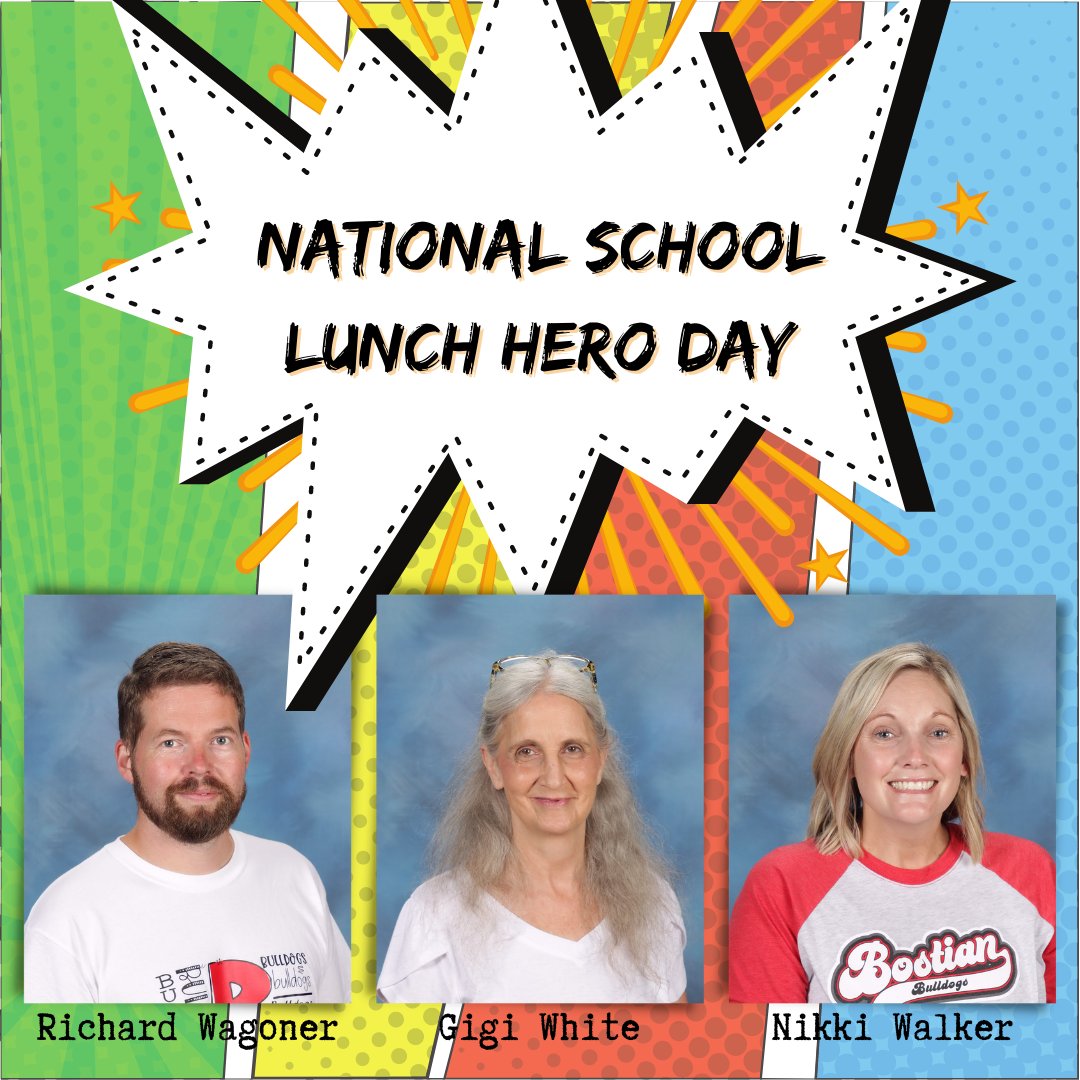 It's National School Lunch Hero Day! Thank you to our hardworking and friendly cafeteria staff! We appreciate you! #RSSExtraordinary #BESt