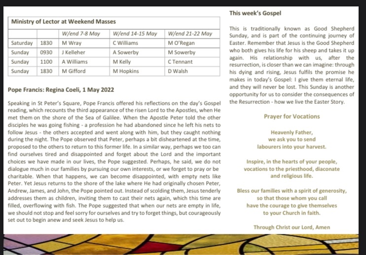 Newsletter 8 May 2022