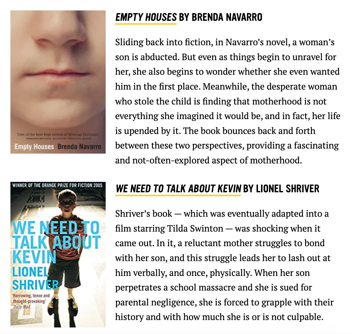 despixeleada's tweet photo. En @BookRiot recomiendan las #EmptyHouses y yo bien fangirl de que esté al lado del de Lionel Shriver: https://t.co/N3L95a3kA8 https://t.co/yyBehMeVrG