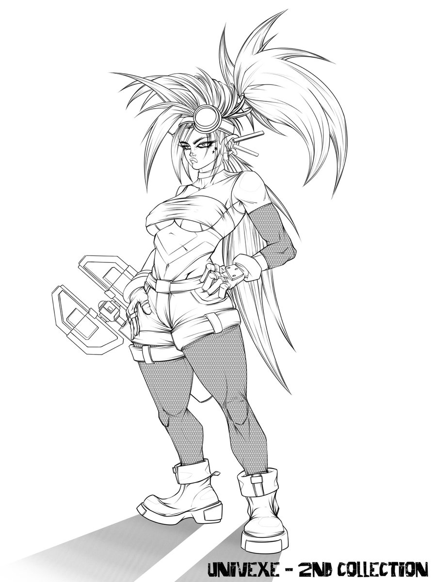 TheUnivexe's tweet photo. 🚨SNEAKY PEEKY🚨

To celebrate the birth of our second character, we have prepared a little art contest 🖼

To win:
🥇A WL spot
🥈0.5 $EGLD
🥉50k $LKMEX

Just:
✅ Color &amp; post this young lady on your Twitter + in our Discord
https://t.co/AUjbOGmG6T
✅RT &amp; TAG 3 friends
✅Follow https://t.co/iRsOi2yGhr