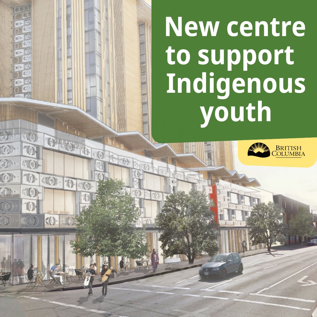 BCGovNews's tweet photo. Indigenous youth should have opportunities to learn &amp; support their well-being in a culturally safe environment. A new centre for @UNYAyouth &amp; @NVIT83 will provide an inclusive place where youth can access cultural &amp; support services all under one roof. https://t.co/FzHcphA9WH https://t.co/3wiO6TpMpu