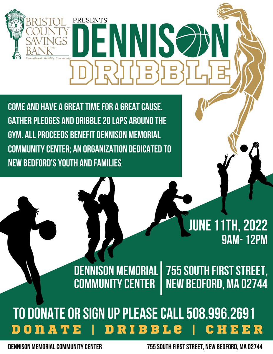 DennisonCenter's tweet photo. It's happening!

@bcsb presents the Dennison Dribble 2022!

We are so excited to be able to have our most popular fundraiser back in action! https://t.co/CgtWZ6cnXF