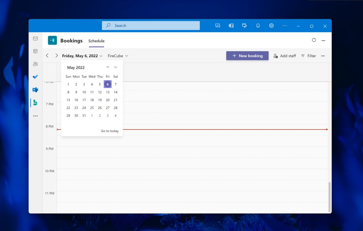 FireCubeStudios's tweet photo. A look into the Yammer app and Bookings app page in One outlook. Also there is the OneNote pane and the To-do pane
#Windows11 #FluentDesign #OneOutlook https://t.co/v7HUPaMkbG
